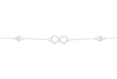 Asfour Chain Bracelet With Infinity Design In 925 Sterling Silver BR0502